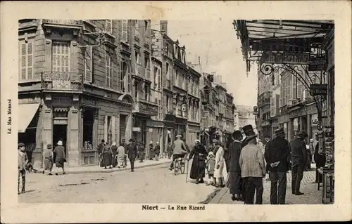 Ak Niort Deux Sèvres, La Rue Ricard