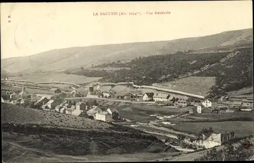 Ak La Bastide Lozère, Vue générale