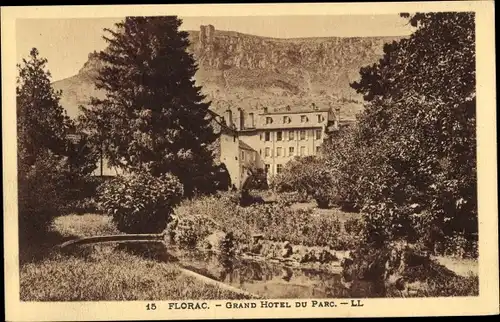 Ak Florac Lozère, Grand Hotel du Parc