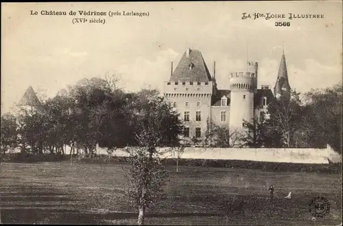 Ak Lorlanges environs Haute Loire, Chateau de Védrines