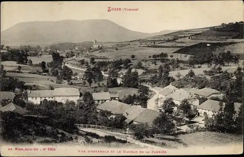 Ak Lusse Vosges, Vue d'ensemble et le Hameau de la Parriée