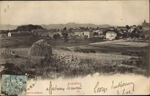 Ak Saint Agrève Ardèche, Vue générale