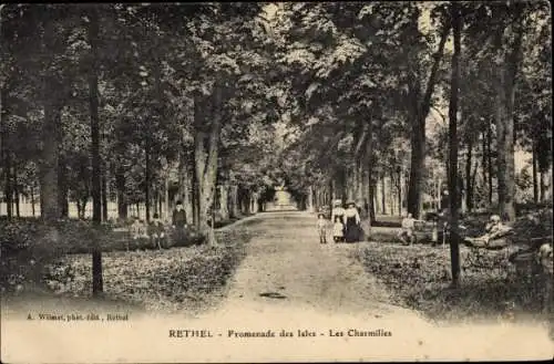 Ak Rethel Ardennes, Promenade des Isles, Les Charmilles