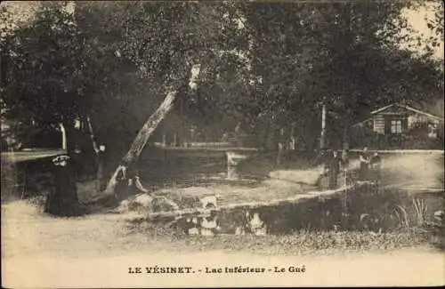 Ak Le Vesinet Yvelines, Lac inferieur, Le Gue