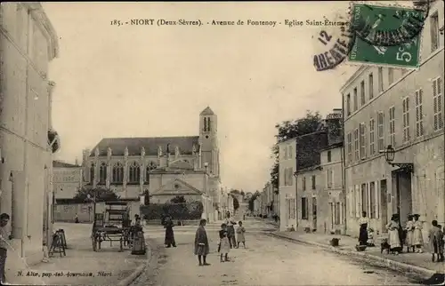 Ak Niort Deux Sèvres, Avenue de Fontenoy, Eglise Sainte Etienne