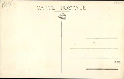 Ak Langeac Haute Loire, Blick auf den Ort, Bahnschienen