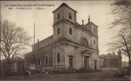 Ak Yssingeaux Haute Loire, L'Eglise, Kirche