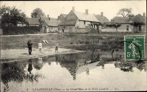 Ak La Landelle Oise, La Grand' Marc de la Petite Landelle