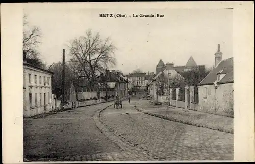 Ak Betz Oise, La Grande Rue