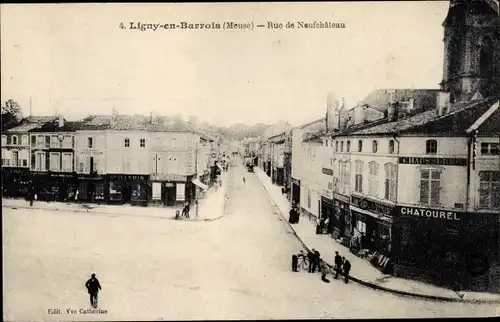 Ak Ligny en Barrois Meuse, Rue de Neufchâteau