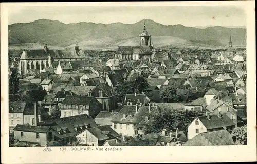 Ak Colmar Kolmar Elsass Haut Rhin, Vue générale, Vosges