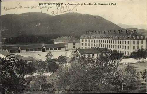 Ak Remiremont Vosges, Casernes du 5e Bataillon de Chasseurs à Pied