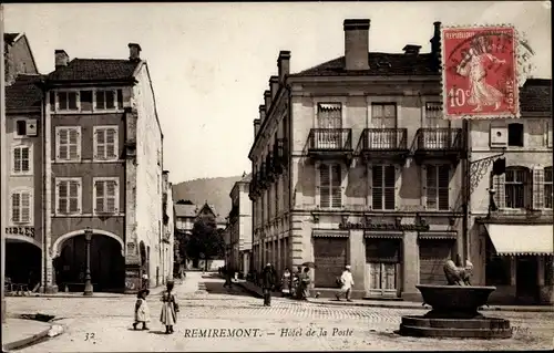 Ak Remiremont Vosges, Hôtel de la Poste