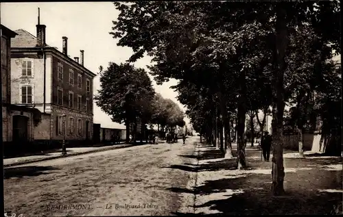 Ak Remiremont Vosges, Le Boulevard Thiers