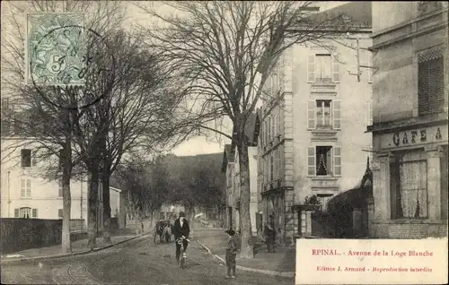 Ak Épinal Vosges, Avenue de la Loge Blanche