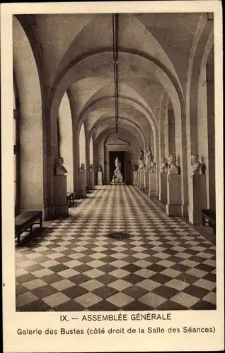 Ak Paris VII., Assemblée Generale, Galerie des Bustes