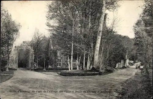 Ak Vaux de Cernay Yvelines, Grille d'honneur du Parc de l'Abbaye