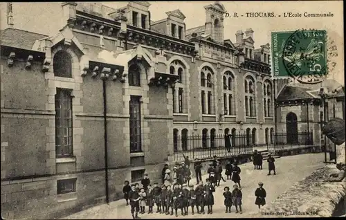 Ak Thouars Deux Sèvres, Ecole Communale, enfants