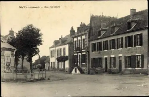 Ak Saint Ennemond Allier, Rue Principale, Hotel du Chalet