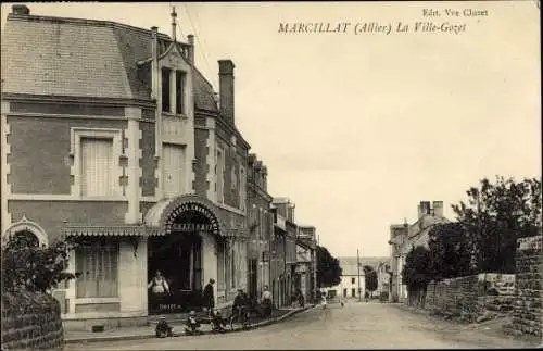 Ak Marcillat Allier, La Ville Gozet, Boucherie Charcuterie Chaffraix