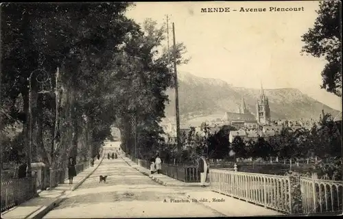 Ak Mende Lozère, Avenue Piencourt