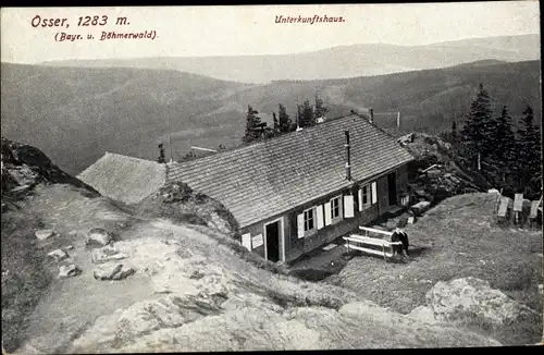 Ak Lohberg Niederbayern, Unterkunftshaus am Osser