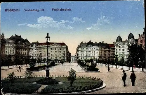 Ak Budapest Ungarn, Freiheitsplatz