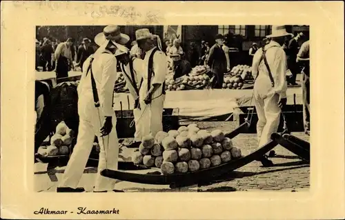 Ak Alkmaar Nordholland Niederlande, Kaasmarkt