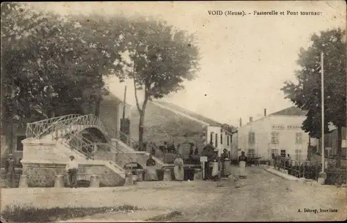 Ak Void Meuse, Passerelle et Pont tournant