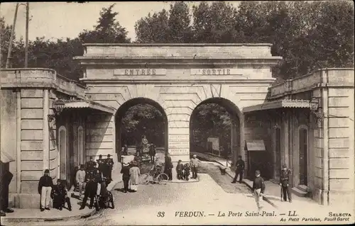 Ak Verdun Lothringen Meuse, La Porte Saint Paul