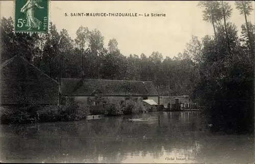 Ak Saint Maurice Thizouaille Yonne, La Scierie