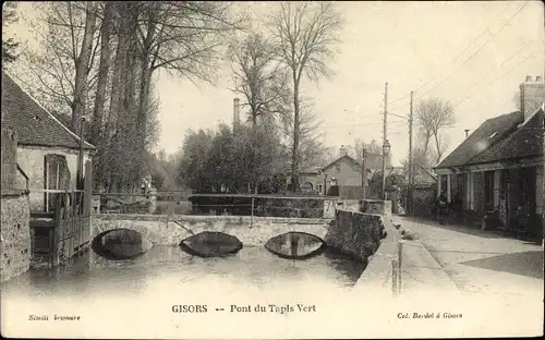 Ak Gisors Eure, Pont du Tapis Vert