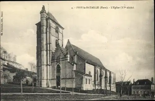 Ak Ivry la Bataille Eure, L'Église