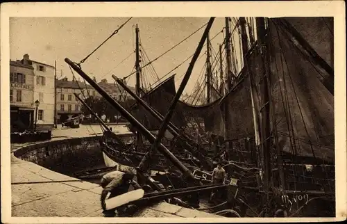 Ak La Rochelle Charente Maritime, Preparatifs de depart, Embarquement de la glace