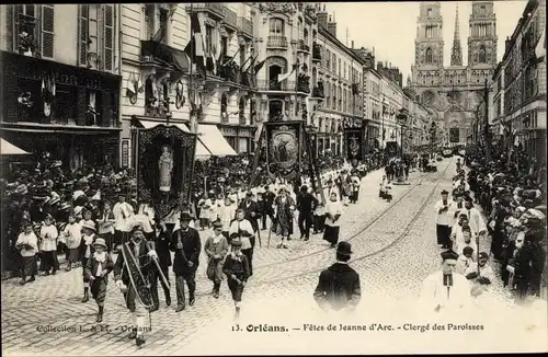 Ak Orléans Loiret, Fetes de Jeanne d'Arc, Clerge des Paroisses