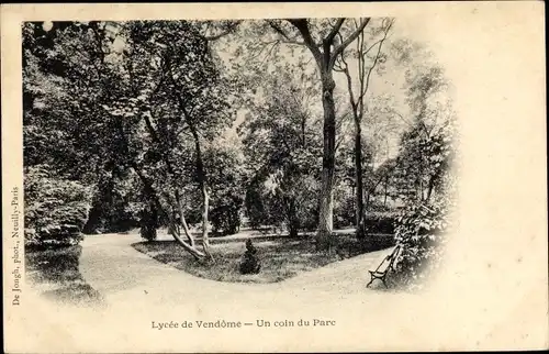 Ak Vendôme Loir et Cher, Un coin du Parc