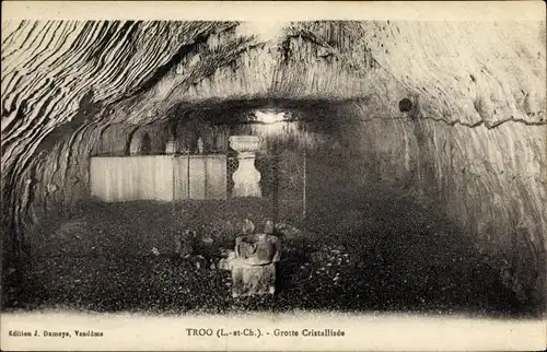 Ak Troo Loir et Cher, Grotte Cristallisee