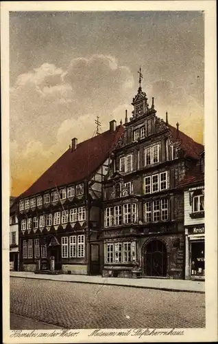 Ak Hameln in Niedersachsen, Museum mit Stiftsherrnhaus