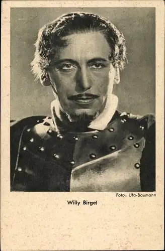 Ak Schauspieler Willy Birgel, Portrait, Ritterrüstung