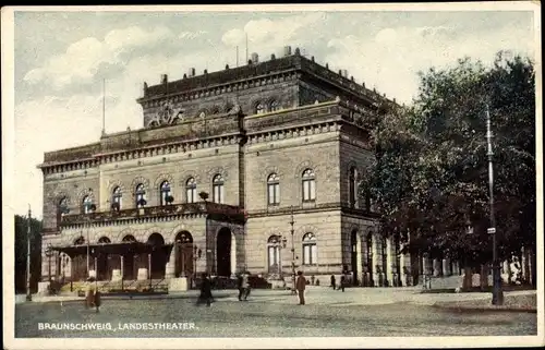 Ak Braunschweig in Niedersachsen, Landestheater