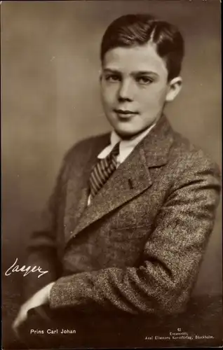 Ak Prins Carl Johan, Prinz von Schweden
