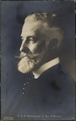 Ak Le Duc d'Alencon, Portrait