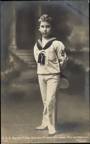 Ak Prince Charles Philippe d'Orléans, Duc de Nemours