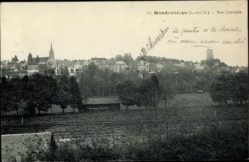 Ak Mondoubleau Loir et Cher, Vue generale