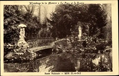 Ak Mer Loir et Cher, Eremitage de la source, Le parc, La source