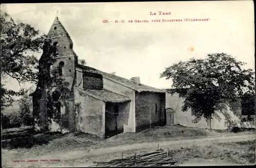 Ak Rabastens environs Tarn, Notre Dame des Graces, Pelerinage