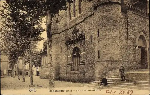 Ak Rabastens Tarn, Eglise de Saint Pierre, Kirche