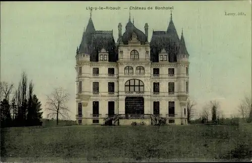 Ak Ligny le Ribault Loiret, Château de Bonhotel