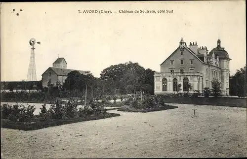 Ak Avord Cher, Château de Soutrain, côte Sud