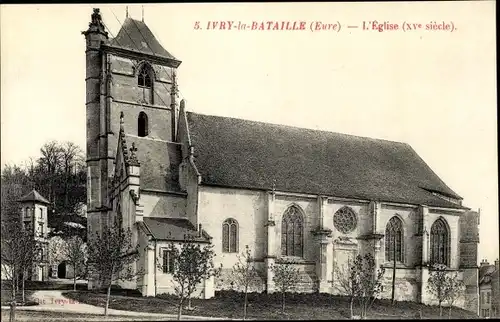 Ak Ivry la Bataille Eure, L'Église